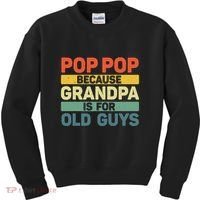 Pop Pop Art For Grandpa From Grandkids FatherS Day Pop Pop Kids Sweatshirt thumb 0
