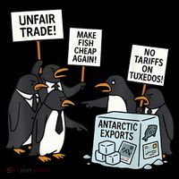 Penguins Protest Against Tariffs Funny Penguin Tariff Toddler Hoodie thumb 2