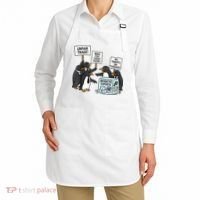 Penguins Protest Against Tariffs Funny Penguin Tariff Apron thumb 2