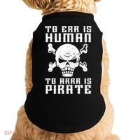 Pirate Pun And Skull Skeleton Easy Pirate Costume Halloween Funny Gift Doggie Tank thumb 0