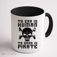 Pirate Pun And Skull Skeleton Easy Pirate Costume Halloween Funny Gift Coffee Mug thumb 1