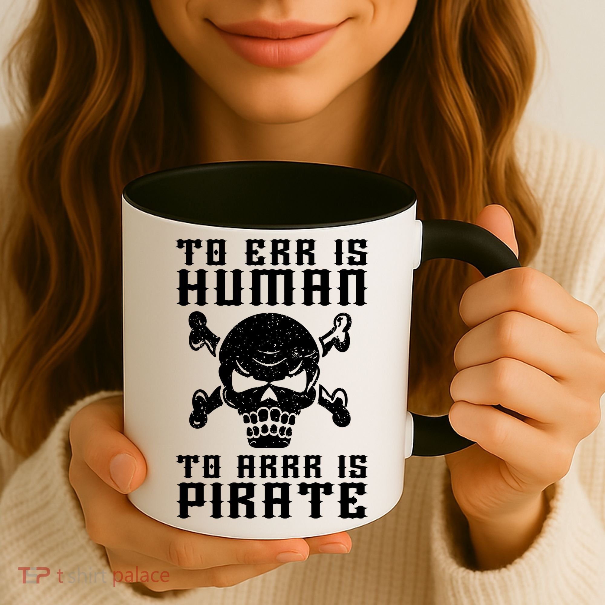 Pirate Pun And Skull Skeleton Easy Pirate Costume Halloween Funny Gift Coffee Mug