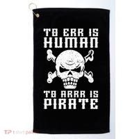 Pirate Pun And Skull Skeleton Easy Pirate Costume Halloween Funny Gift Golf Towel thumb 0