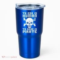 Pirate Pun And Skull Skeleton Easy Pirate Costume Halloween Funny Gift Tumbler thumb 0