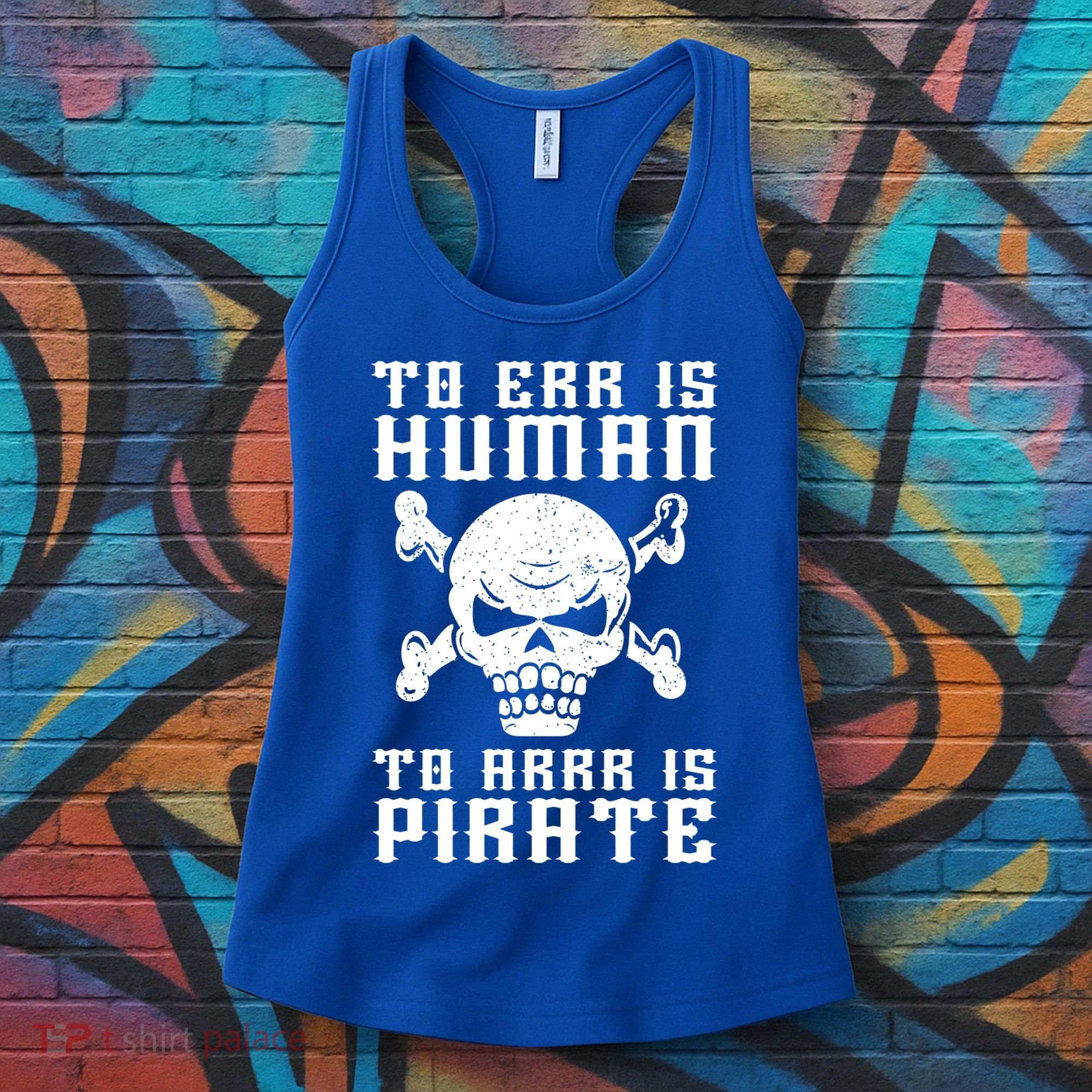 Pirate Pun And Skull Skeleton Easy Pirate Costume Halloween Funny Gift Women's Tank Top