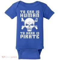 Pirate Pun And Skull Skeleton Easy Pirate Costume Halloween Funny Gift Baby Bodysuit thumb 0