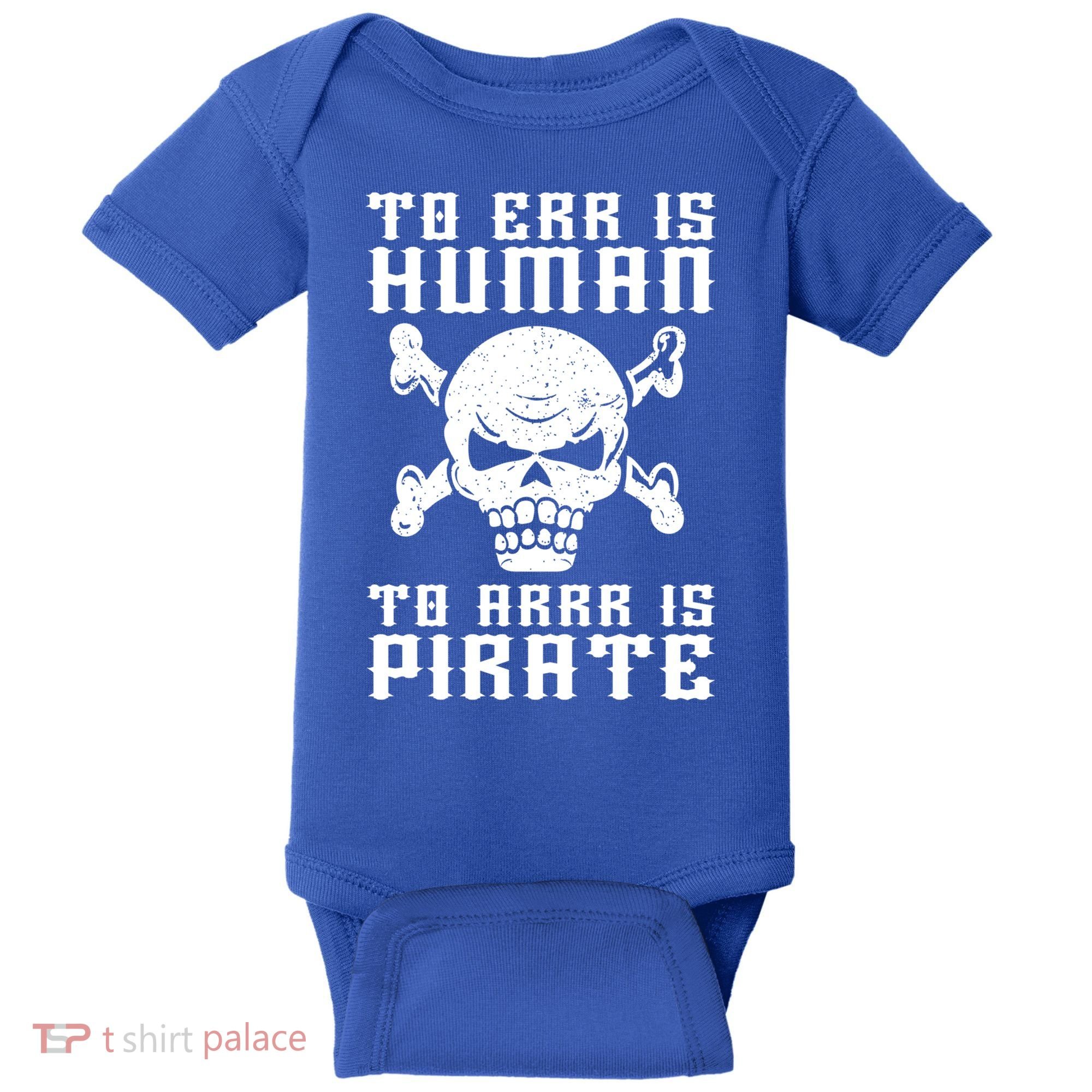 Pirate Pun And Skull Skeleton Easy Pirate Costume Halloween Funny Gift Baby Bodysuit
