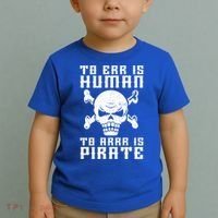 Pirate Pun And Skull Skeleton Easy Pirate Costume Halloween Funny Gift Toddler T-Shirt thumb 2
