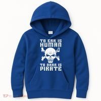 Pirate Pun And Skull Skeleton Easy Pirate Costume Halloween Funny Gift Kids Hoodie thumb 0