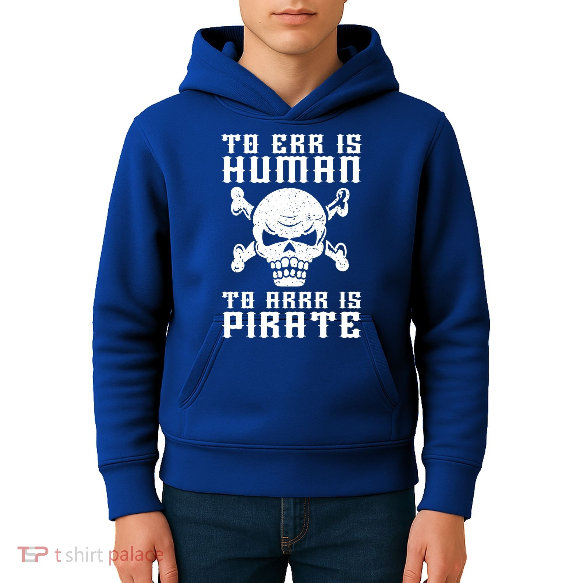 Pirate Pun And Skull Skeleton Easy Pirate Costume Halloween Funny Gift Kids Hoodie