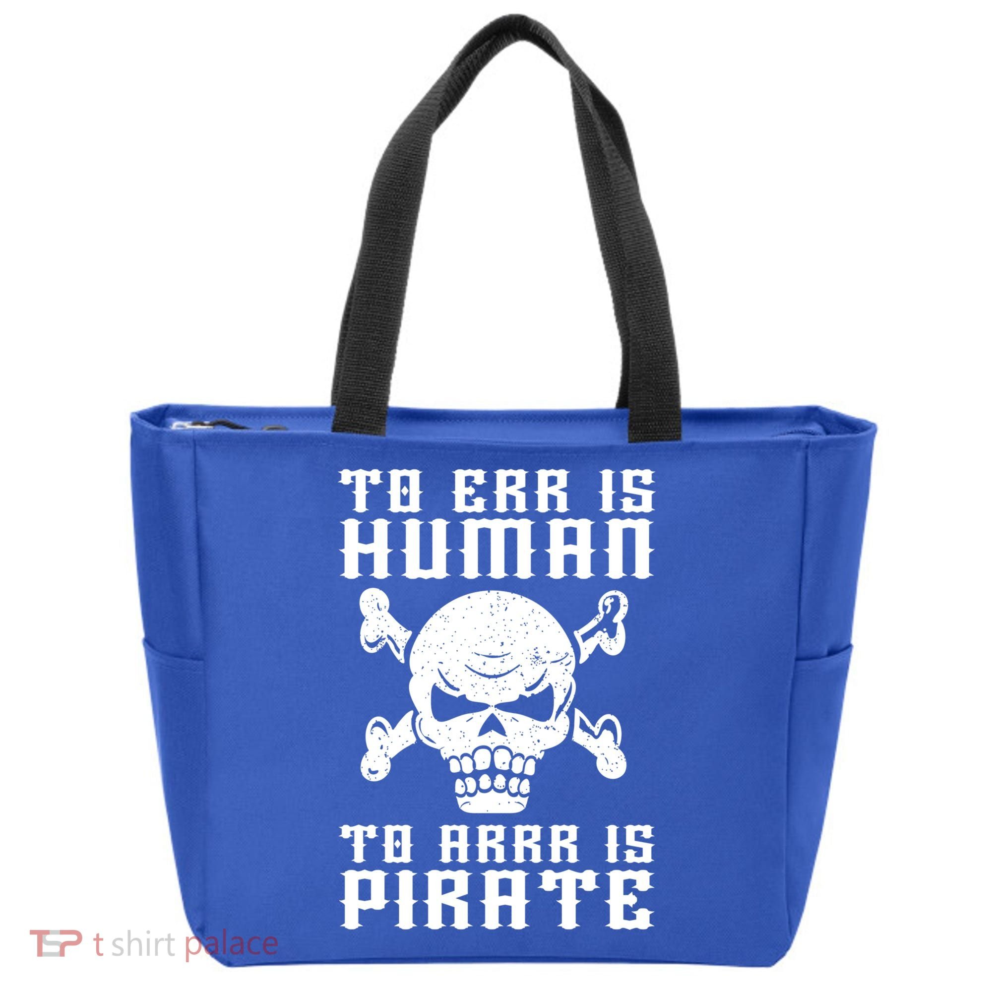 Pirate Pun And Skull Skeleton Easy Pirate Costume Halloween Funny Gift Tote Bag