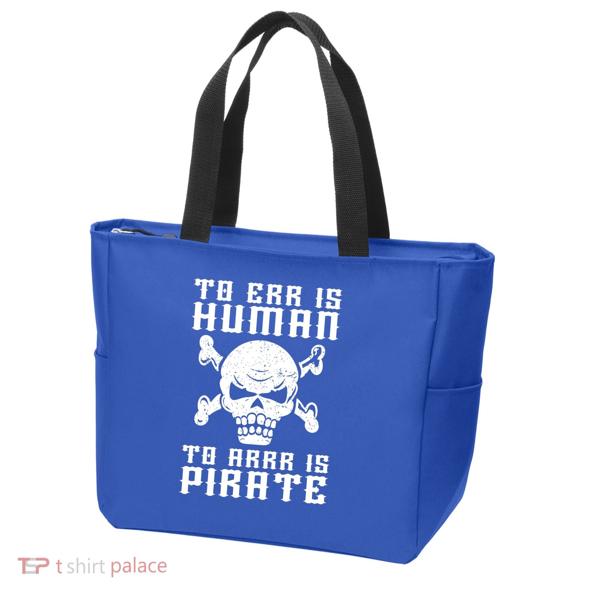Pirate Pun And Skull Skeleton Easy Pirate Costume Halloween Funny Gift Tote Bag