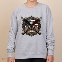 Proud Patriot American Flag Bald Eagle Usa Pride Product Women's Sweatshirt thumb 0