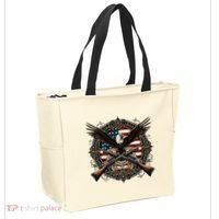 Proud Patriot American Flag Bald Eagle Usa Pride Product Tote Bag thumb 2