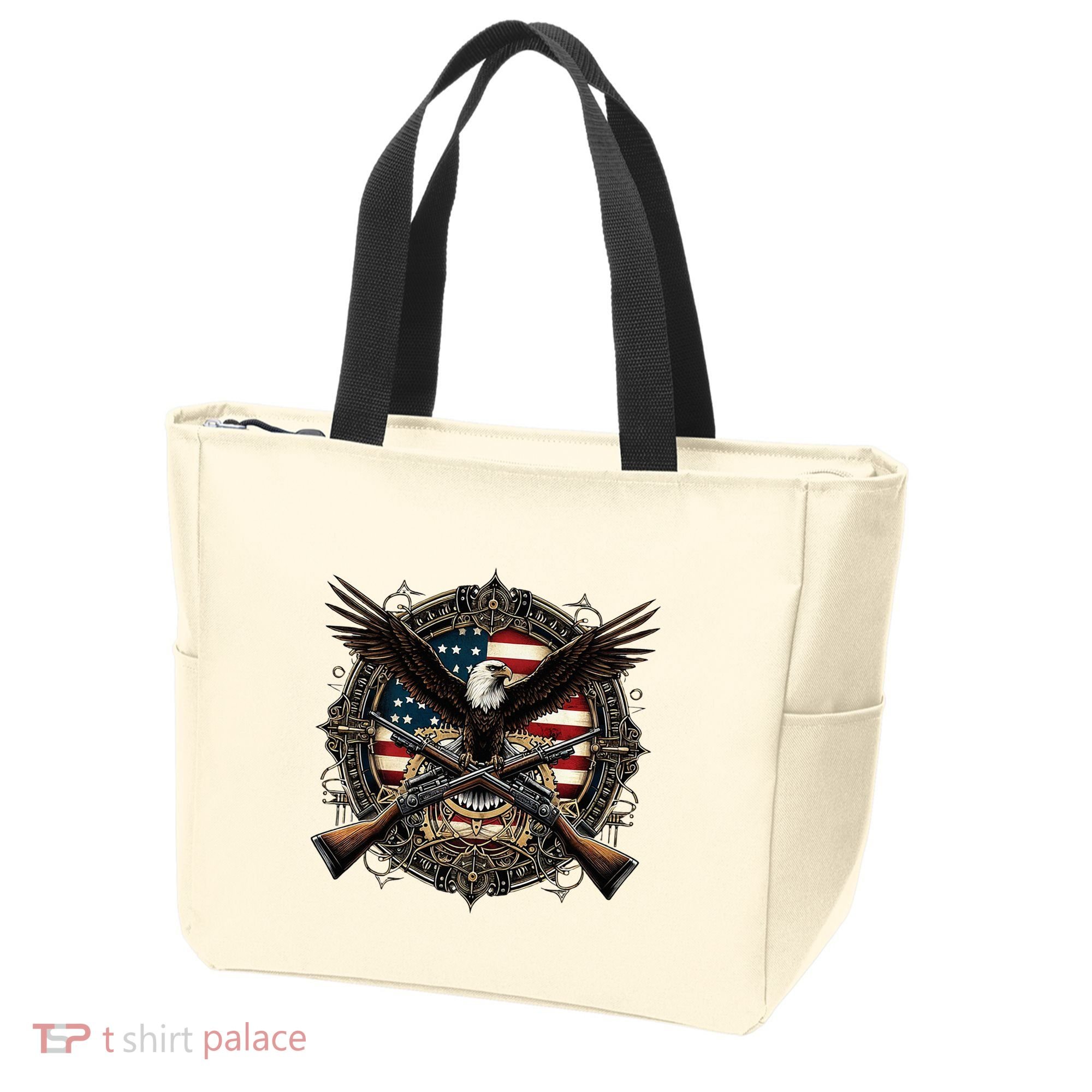 Proud Patriot American Flag Bald Eagle Usa Pride Product Tote Bag