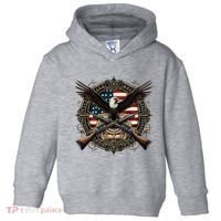 Proud Patriot American Flag Bald Eagle Usa Pride Product Toddler Hoodie thumb 0