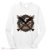 Proud Patriot American Flag Bald Eagle Usa Pride Product Long Sleeve Shirt thumb 0