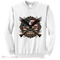 Proud Patriot American Flag Bald Eagle Usa Pride Product Sweatshirt thumb 0