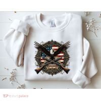 Proud Patriot American Flag Bald Eagle Usa Pride Product Sweatshirt thumb 2