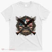 Proud Patriot American Flag Bald Eagle Usa Pride Product T-Shirt thumb 0