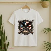 Proud Patriot American Flag Bald Eagle Usa Pride Product T-Shirt thumb 2