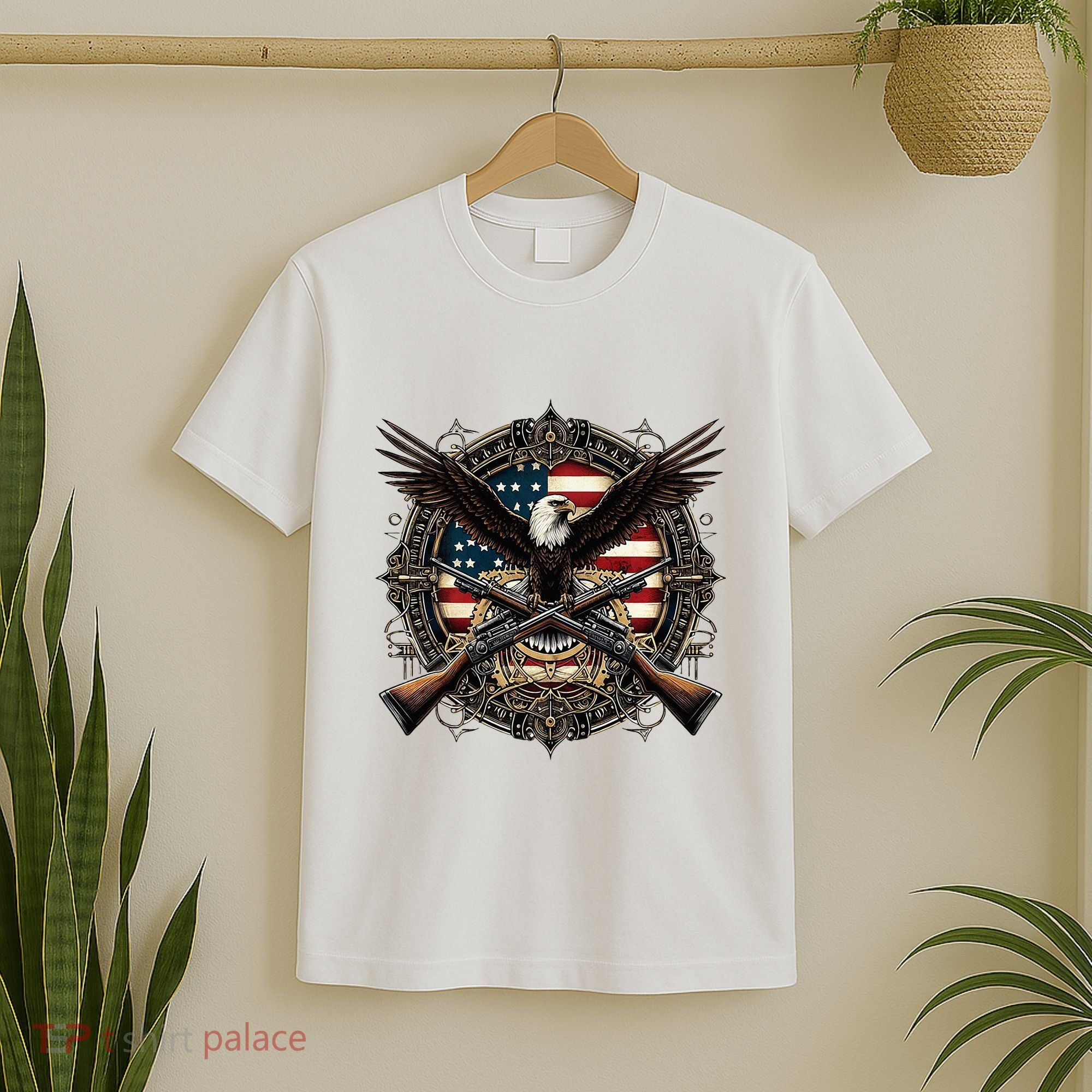 Proud Patriot American Flag Bald Eagle Usa Pride Product T-Shirt