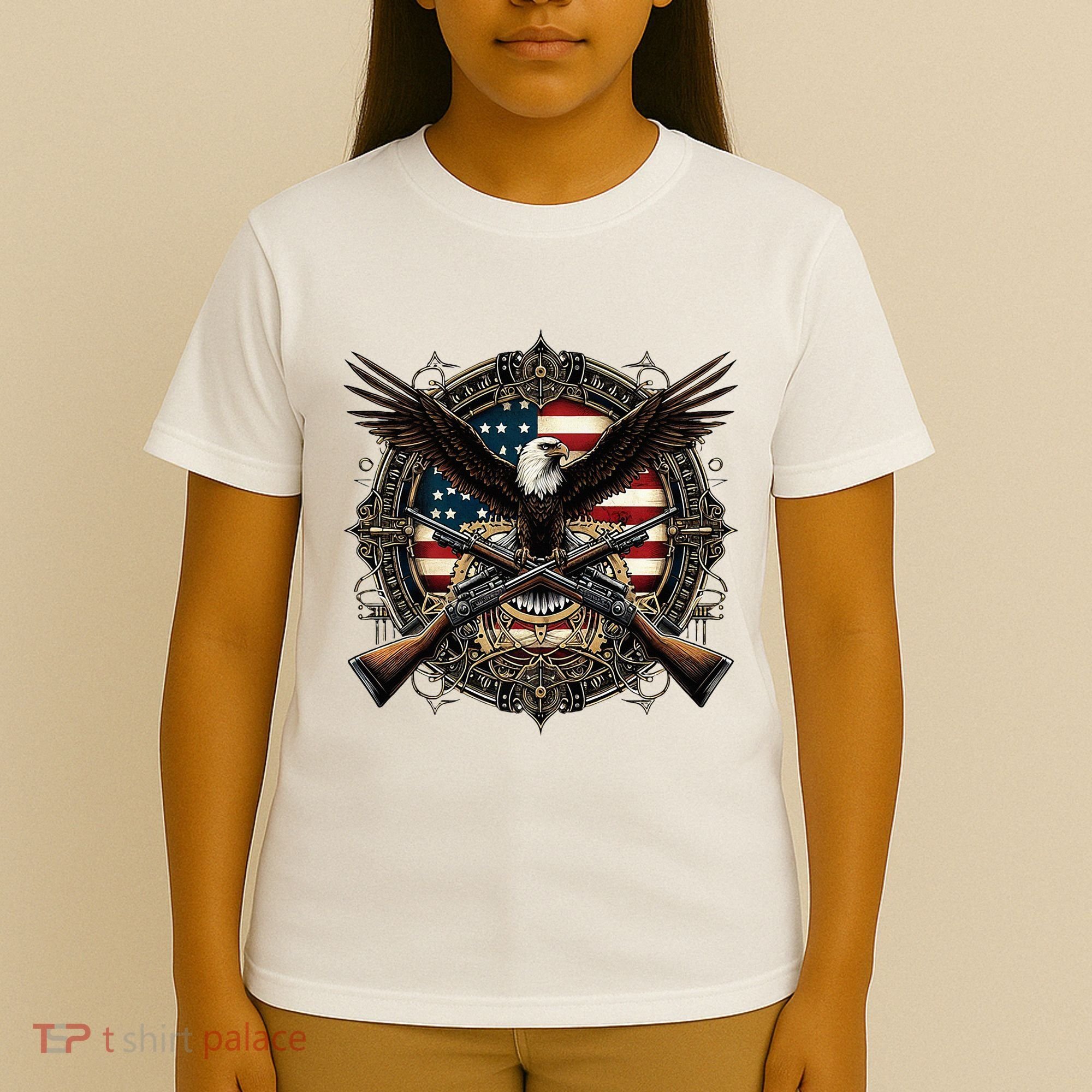 Proud Patriot American Flag Bald Eagle Usa Pride Product T-Shirt