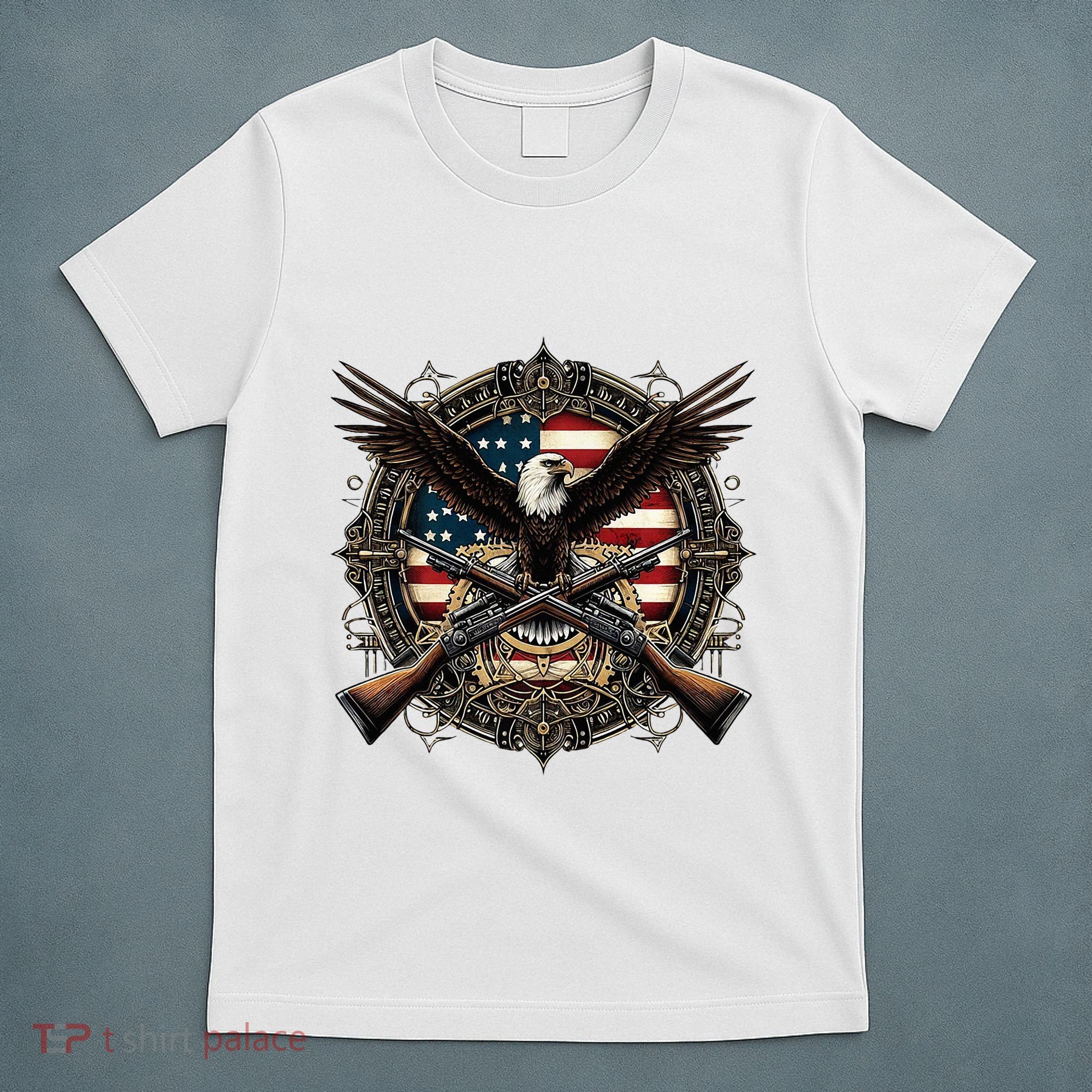 Proud Patriot American Flag Bald Eagle Usa Pride Product T-Shirt