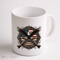 Proud Patriot American Flag Bald Eagle Usa Pride Product Coffee Mug thumb 1