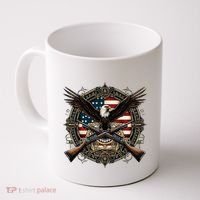 Proud Patriot American Flag Bald Eagle Usa Pride Product Coffee Mug thumb 0