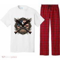 Proud Patriot American Flag Bald Eagle Usa Pride Product Pajama Set thumb 0