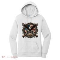 Proud Patriot American Flag Bald Eagle Usa Pride Product Women's Hoodie thumb 0