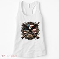 Proud Patriot American Flag Bald Eagle Usa Pride Product Women's Tank Top thumb 0