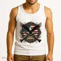 Proud Patriot American Flag Bald Eagle Usa Pride Product Tank Top thumb 3