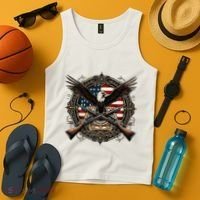 Proud Patriot American Flag Bald Eagle Usa Pride Product Tank Top thumb 4