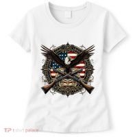 Proud Patriot American Flag Bald Eagle Usa Pride Product Women's T-Shirt thumb 0