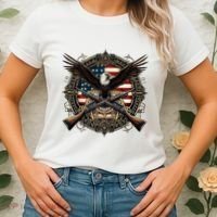 Proud Patriot American Flag Bald Eagle Usa Pride Product Women's T-Shirt thumb 2