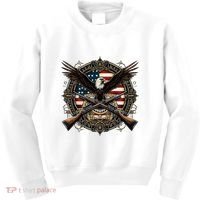 Proud Patriot American Flag Bald Eagle Usa Pride Product Kids Sweatshirt thumb 0