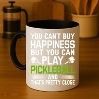 Play Pickleball And That's Pretty Close Pickleball Paddle Coffee Mug thumb 4