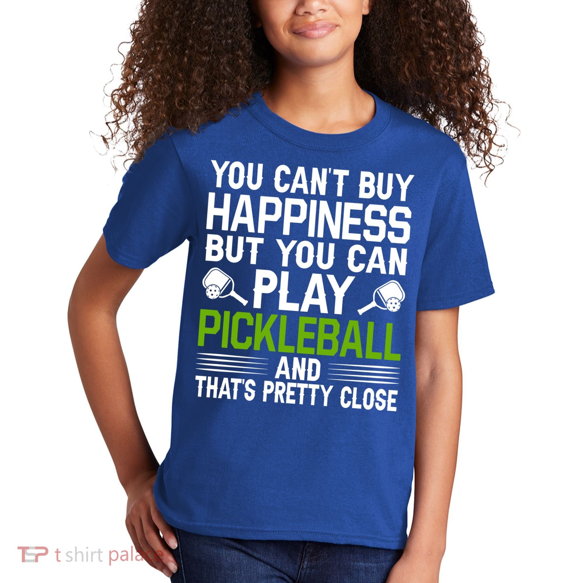 Play Pickleball And That's Pretty Close Pickleball Paddle Kids T-Shirt