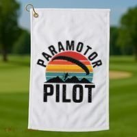 Paramotor Pilot Adventure Skydiving Paramotor Gifts For Golf Towel thumb 1