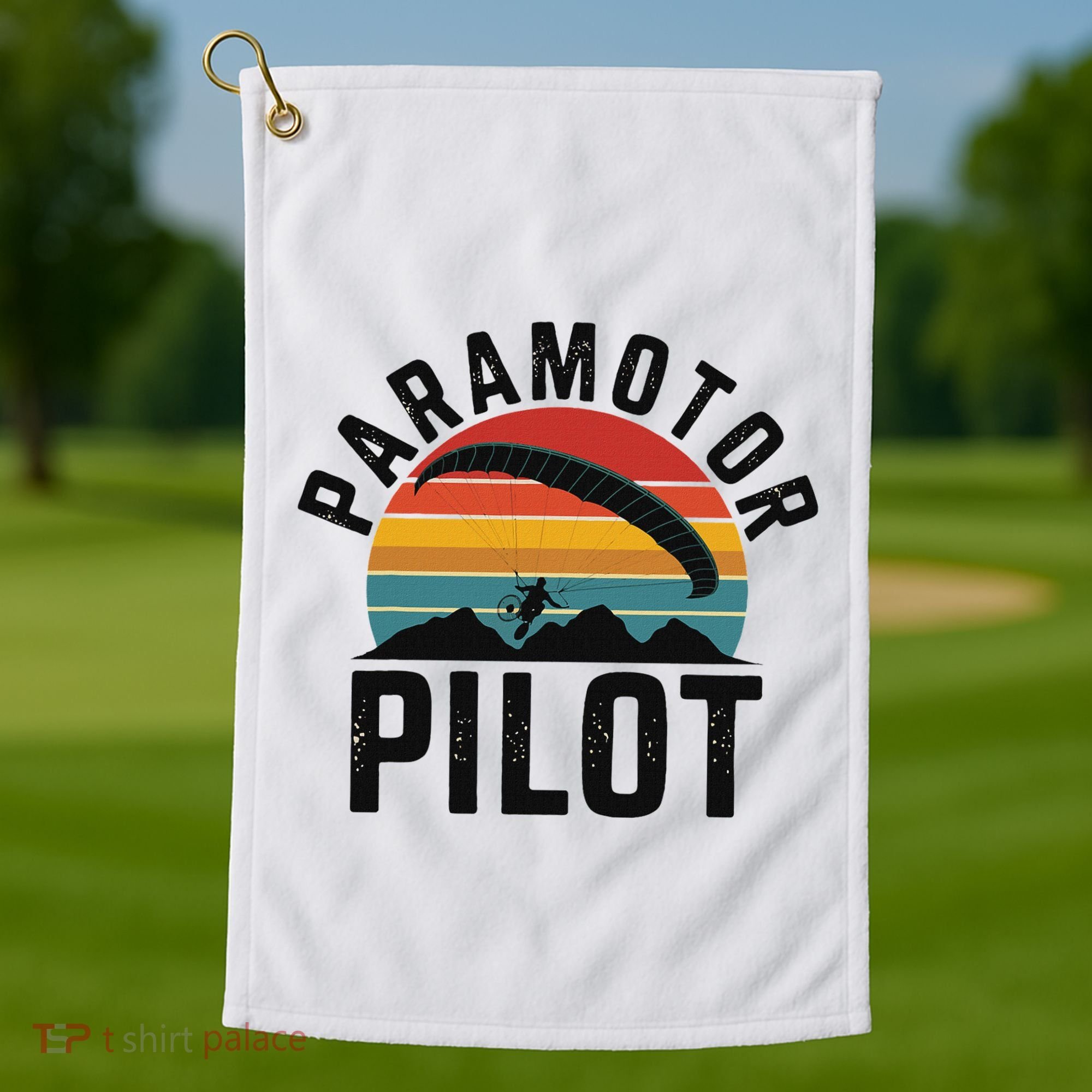 Paramotor Pilot Adventure Skydiving Paramotor Gifts For Golf Towel