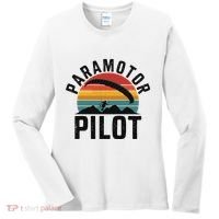 Paramotor Pilot Adventure Skydiving Paramotor Gifts For Women's Long Sleeve Shirt thumb 0