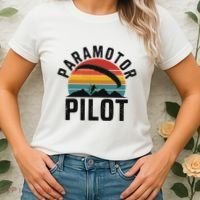 Paramotor Pilot Adventure Skydiving Paramotor Gifts For Women's T-Shirt thumb 2
