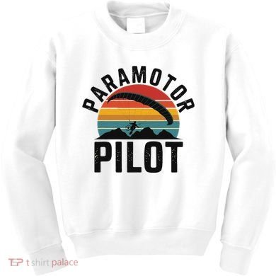 Paramotor Pilot Adventure Skydiving Paramotor Gifts For Kids Sweatshirt