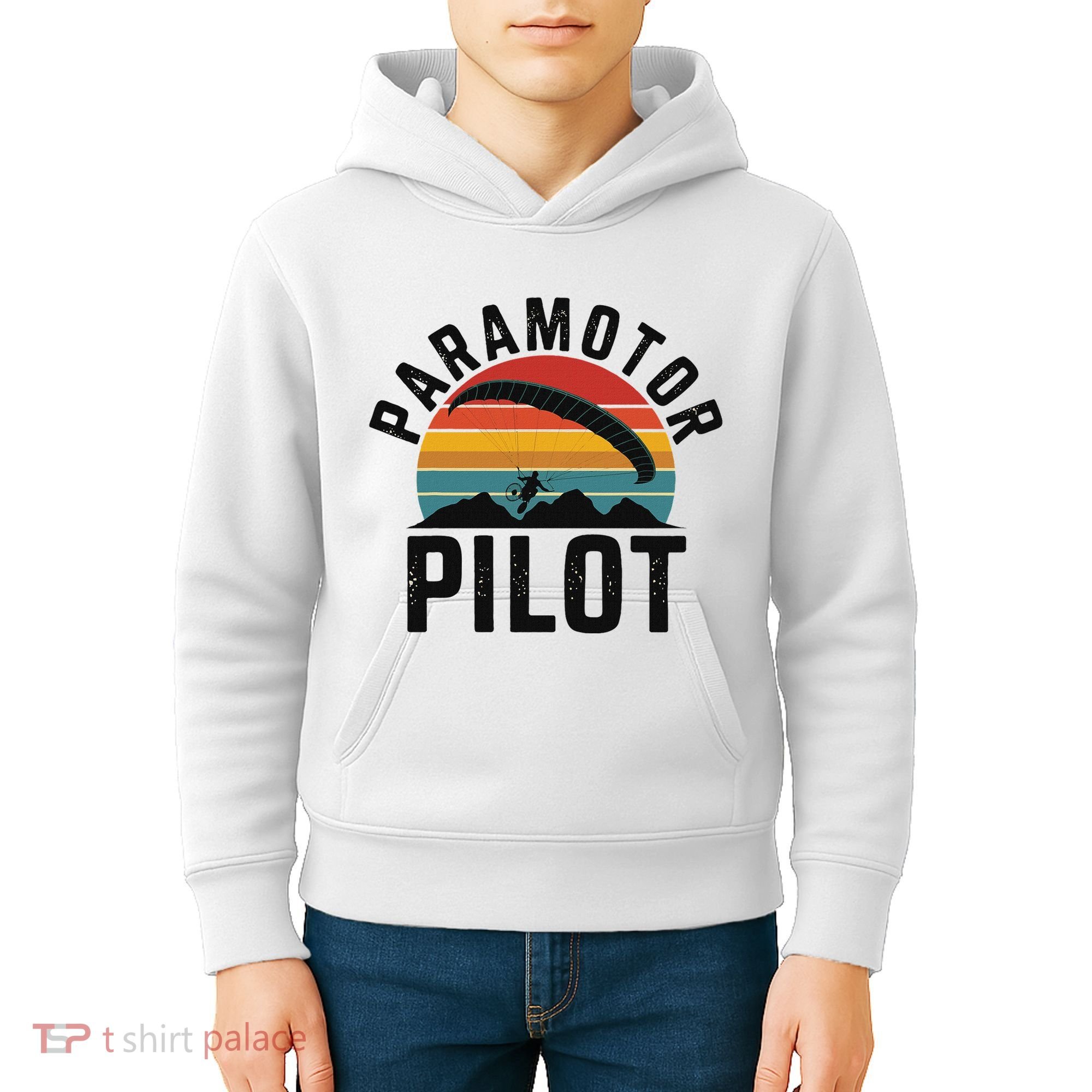 Paramotor Pilot Adventure Skydiving Paramotor Gifts For Kids Hoodie