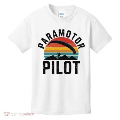 Paramotor Pilot Adventure Skydiving Paramotor Gifts For Kids T-Shirt