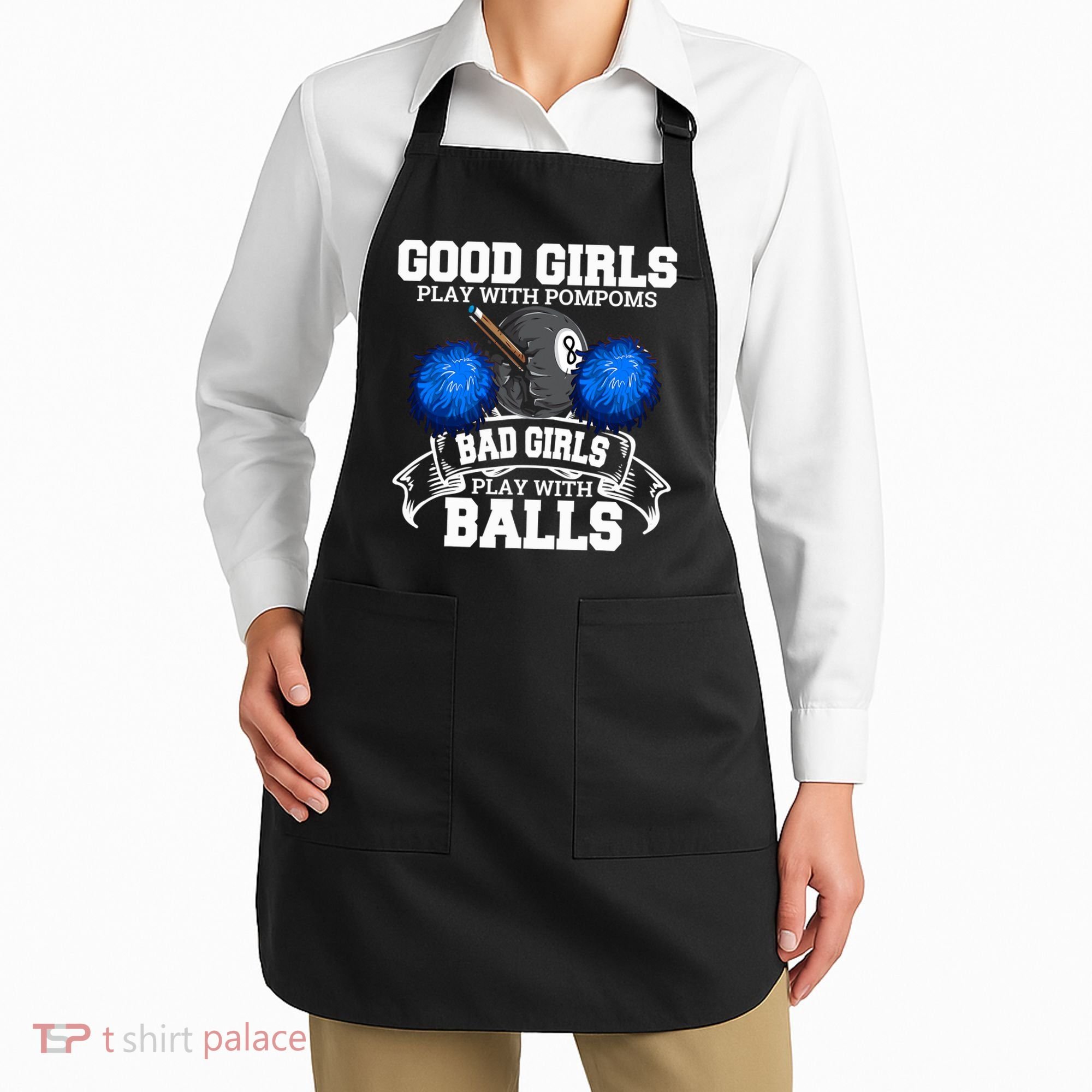 Pool Player Billiards Funny Gift Father's Day Apron