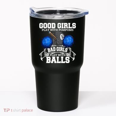 Pool Player Billiards Funny Gift Father's Day Tumbler