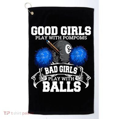 Pool Player Billiards Funny Gift Father's Day Golf Towel